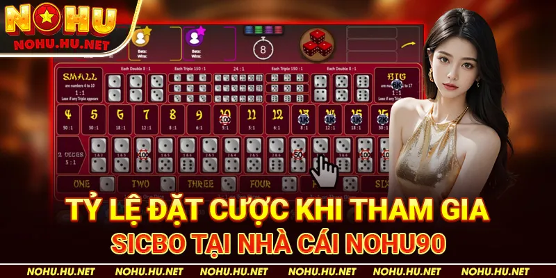Khám Phá Sicbo Nohu90 – Game Xúc Xắc Đỉnh Cao Hot Nhất 2024 3 Tỷ Lệ Đặt Cược Khi Tham Gia Sicbo Tại Nhà Cái Nohu90
